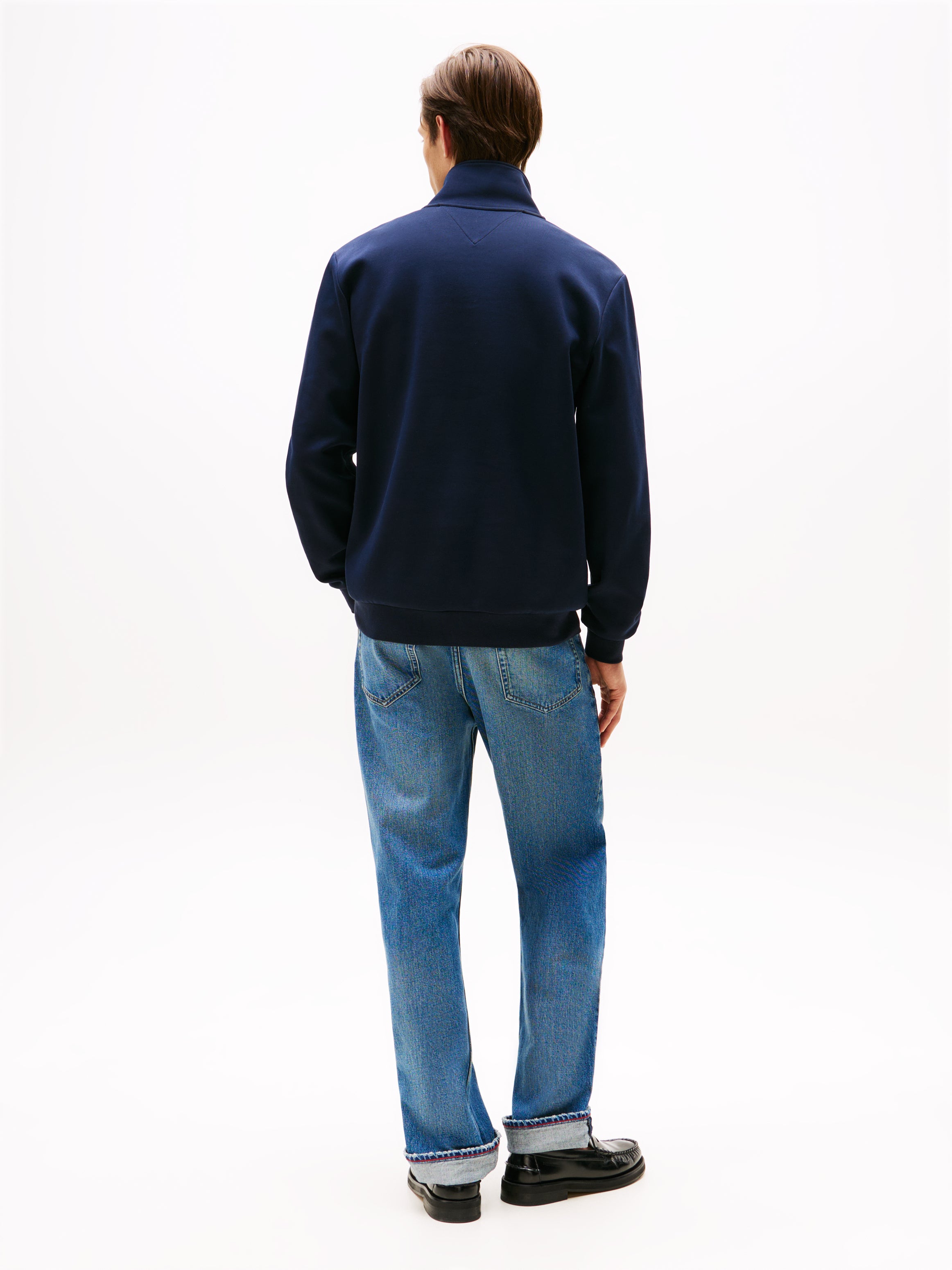 An image of the Tommy Hilfiger Logo Quarter-Zip Sweatshirt