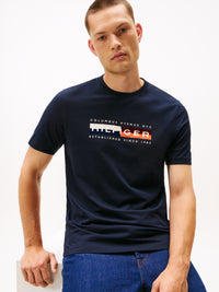 An image of the Tommy Hilfiger TH Colour Block Graphic Tee