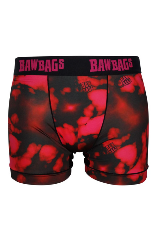 An image of the Bawbags Acid Wash Technical Boxer Shorts in the colour Pink.