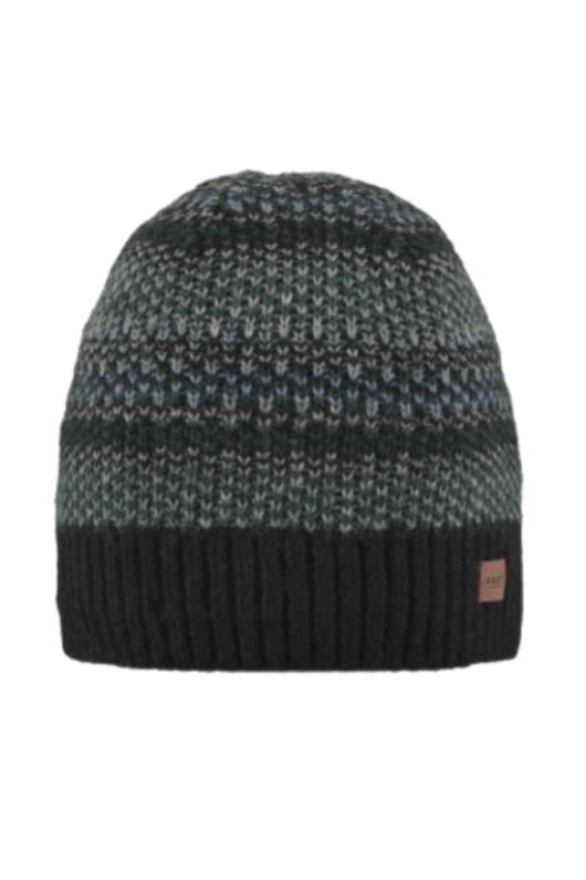An image of the Barts Baulder Beanie in the colour Black.