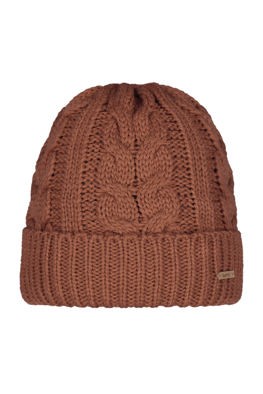 An image of the Barts Zira Beanie in the colour Rust.