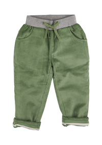 An image of the Pigeon Lined Cord Trousers