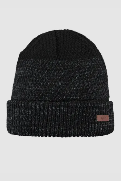 An image of the Barts Ail Beanie in the colour Black.