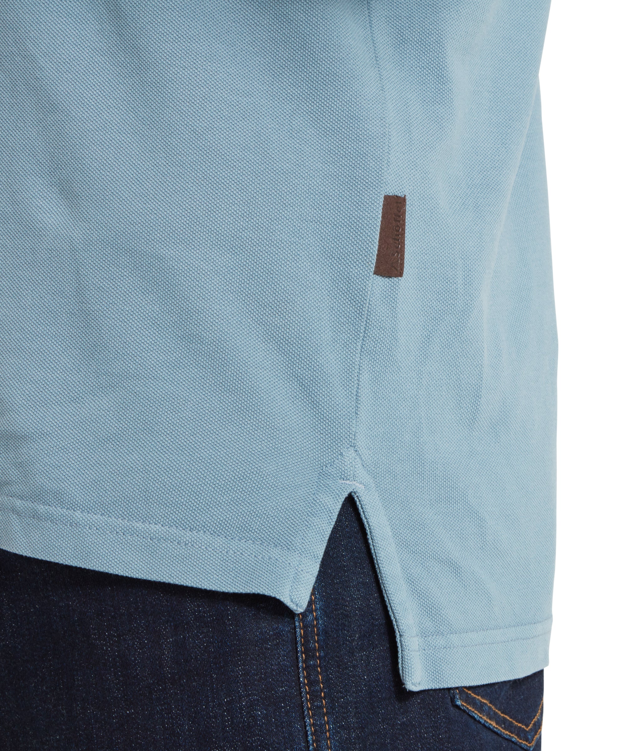 An image of the Schoffel St Ives Garment Dyed Polo Shirt