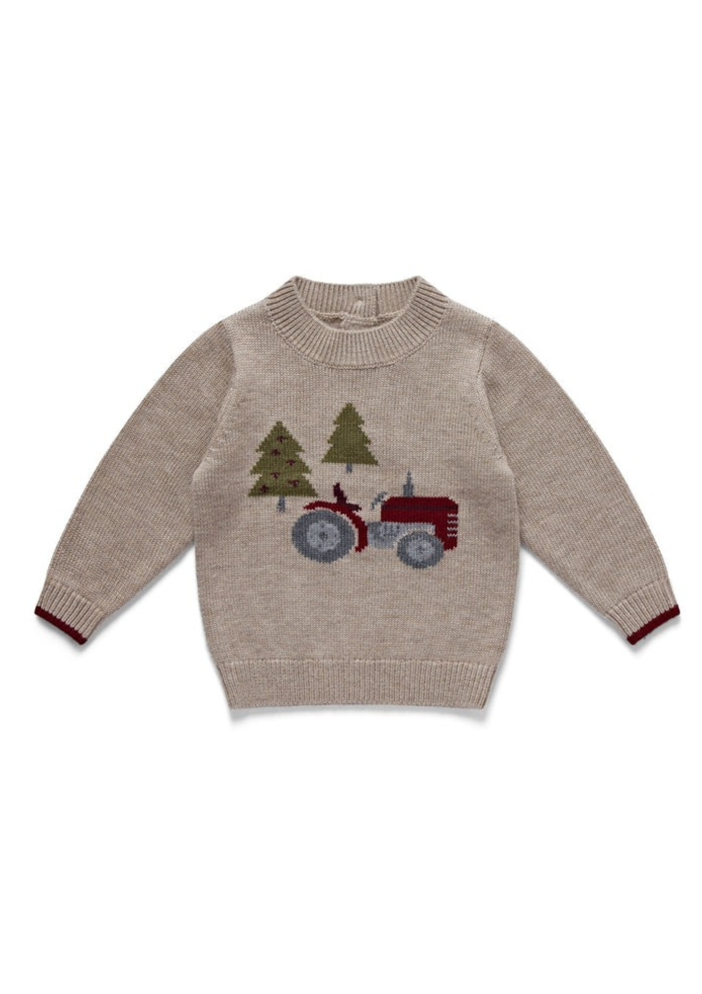 An image of the Eleanor Charles Tractor Intarsia Jumper