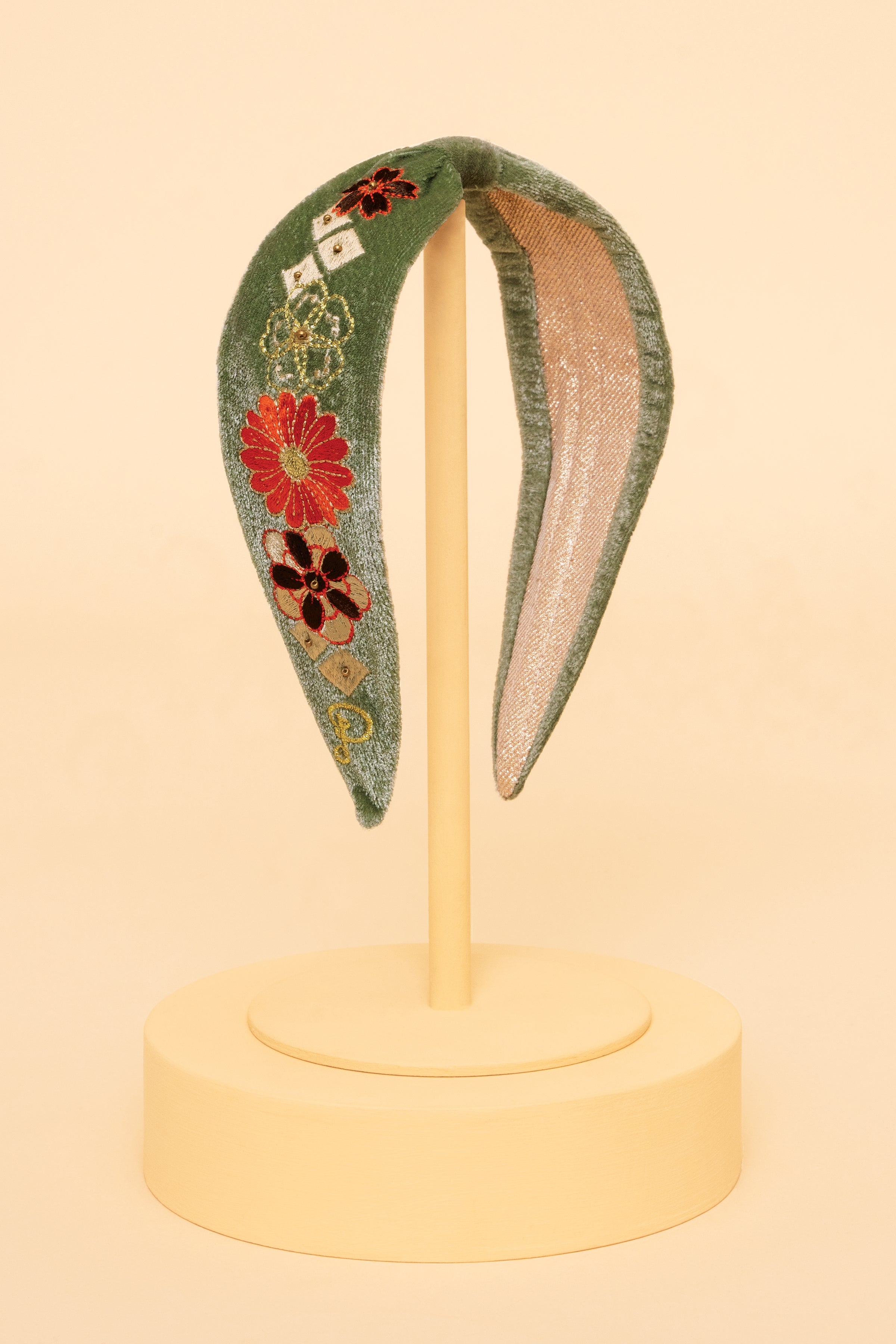 An image of the Powder Embroidered Narrow Headband