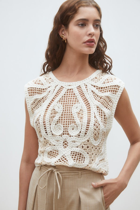 An image of the Suncoo Polonia Knitted Vest