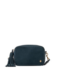 Fairfax & Favor Farnham Cross Body Bag Teal Suede