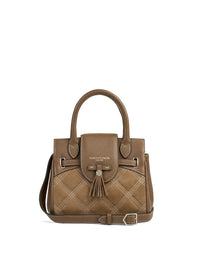 Fairfax & Favor Mini Windsor Handbag Quilted Tan Suede