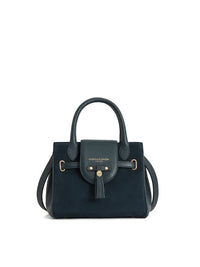 Mini Windsor Handbag Teal Suede