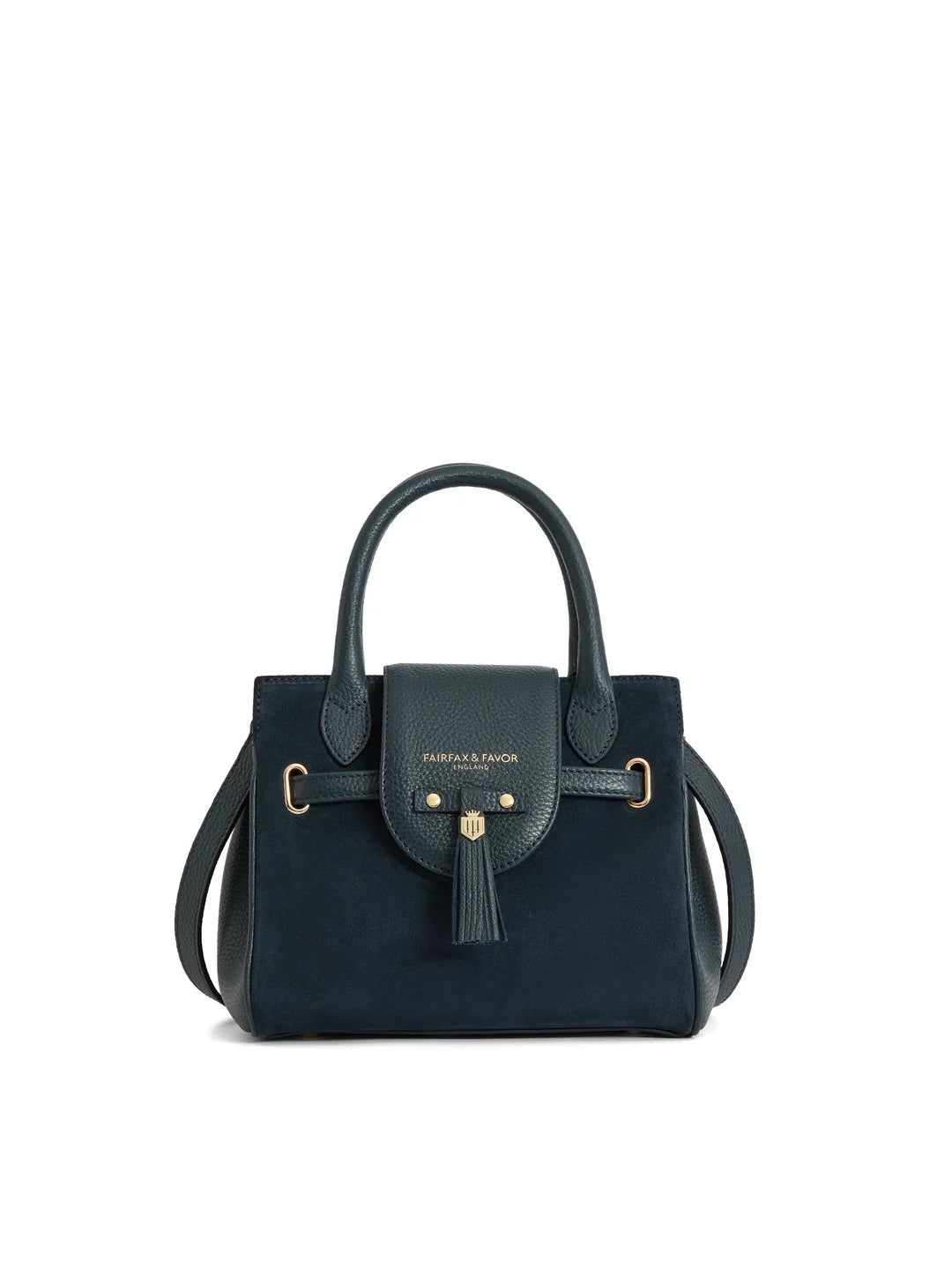Mini Windsor Handbag Teal Suede
