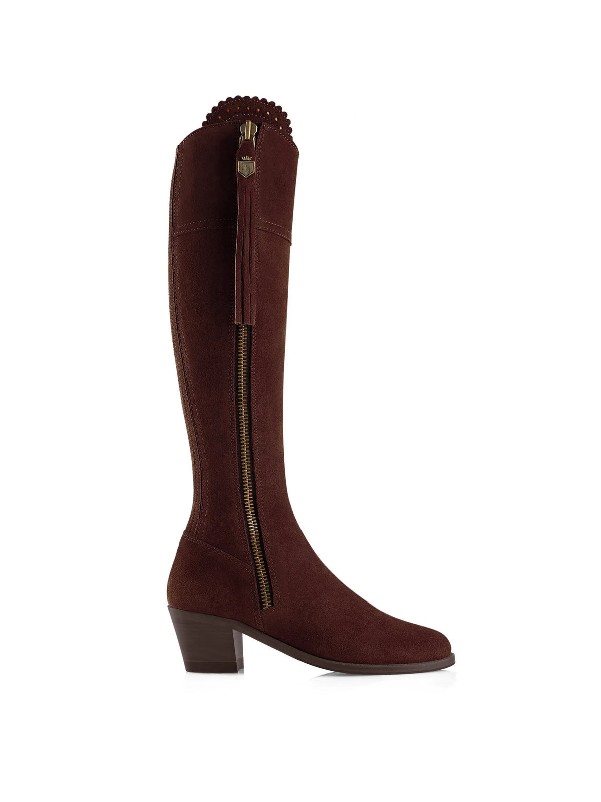 Fairfax & Favor Heeled Regina Port Suede