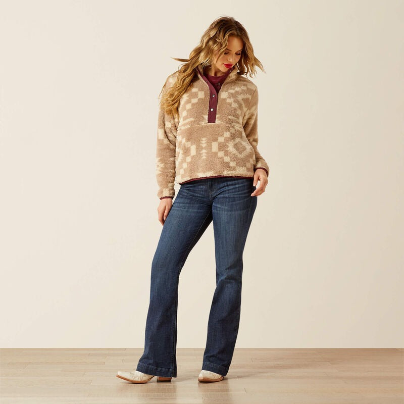 An image of the Ariat Berber Snap Front Sweatshirt