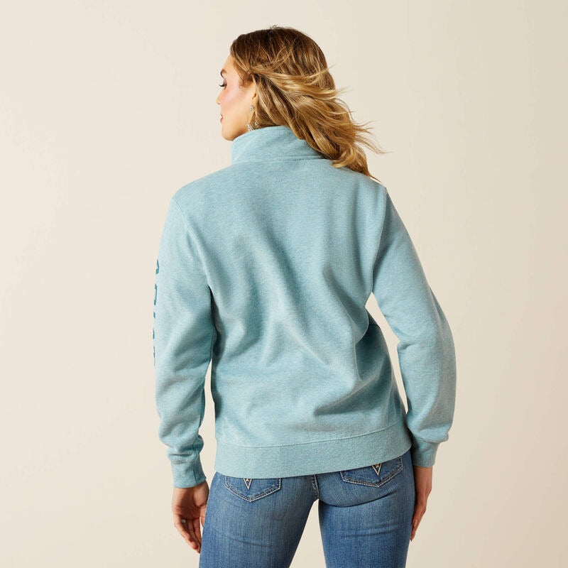 An image of the Ariat Foundation Logo 1/2 Zip Sweatshirt