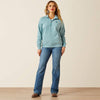 An image of the Ariat Foundation Logo 1/2 Zip Sweatshirt