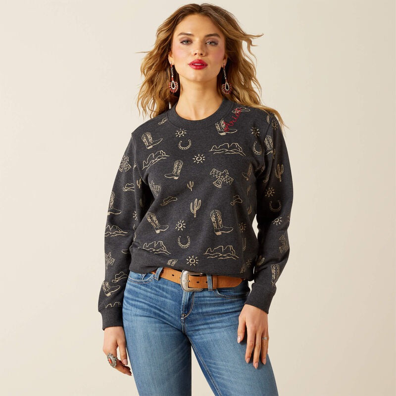 An image of the Ariat Essential Crew Sweatshirt