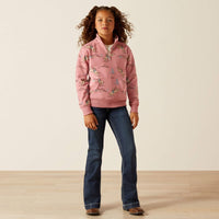 An image of the Ariat Bronc Scene 1/4 Zip Sweatshirt