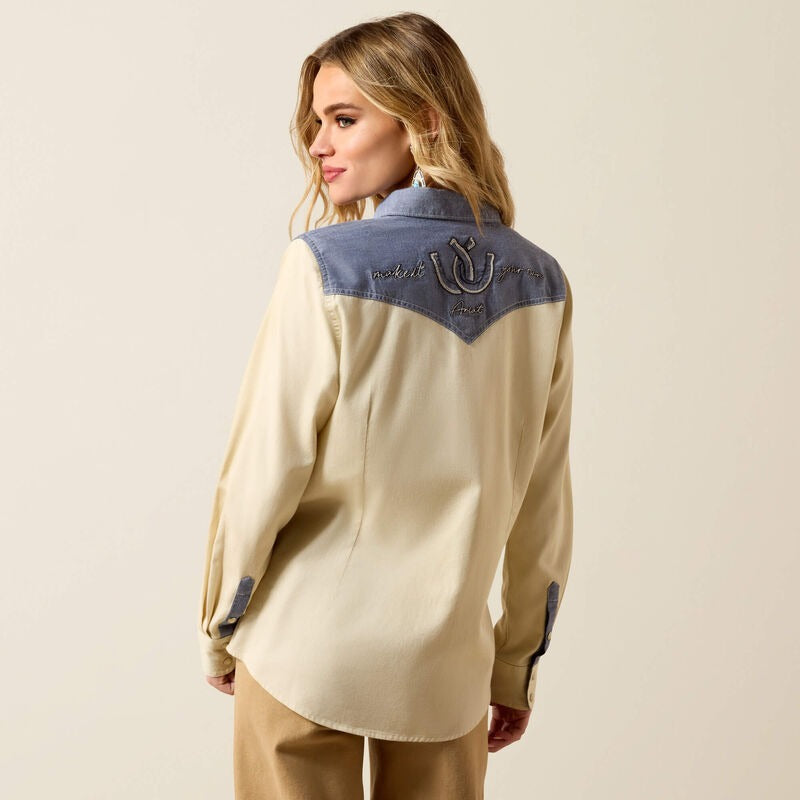 An image of the Ariat Horseshoe Western Shirt