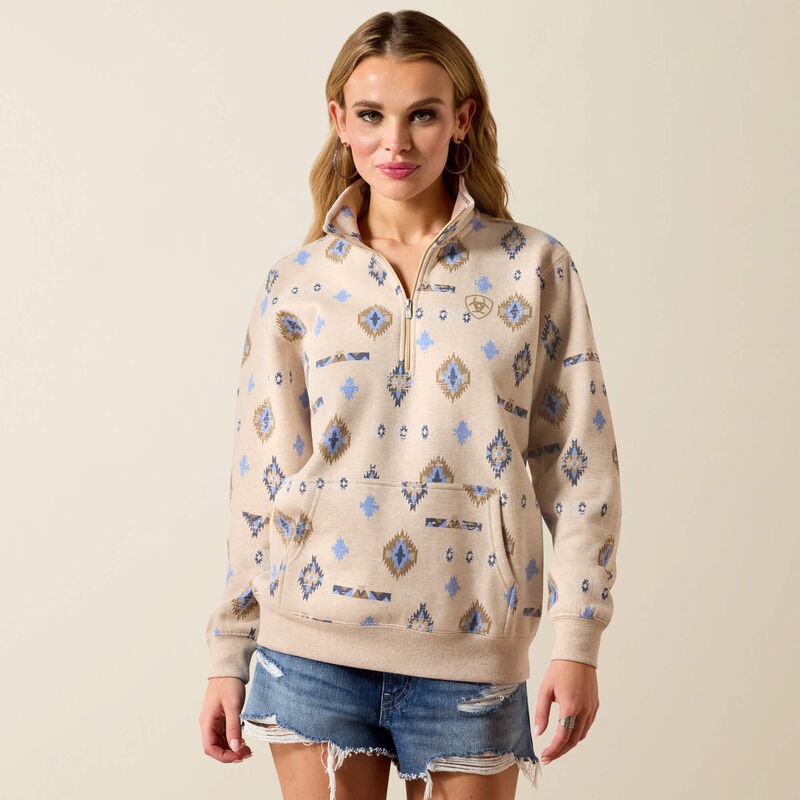 An image of the Ariat Sapphire 1/2 Zip Sweatshirt