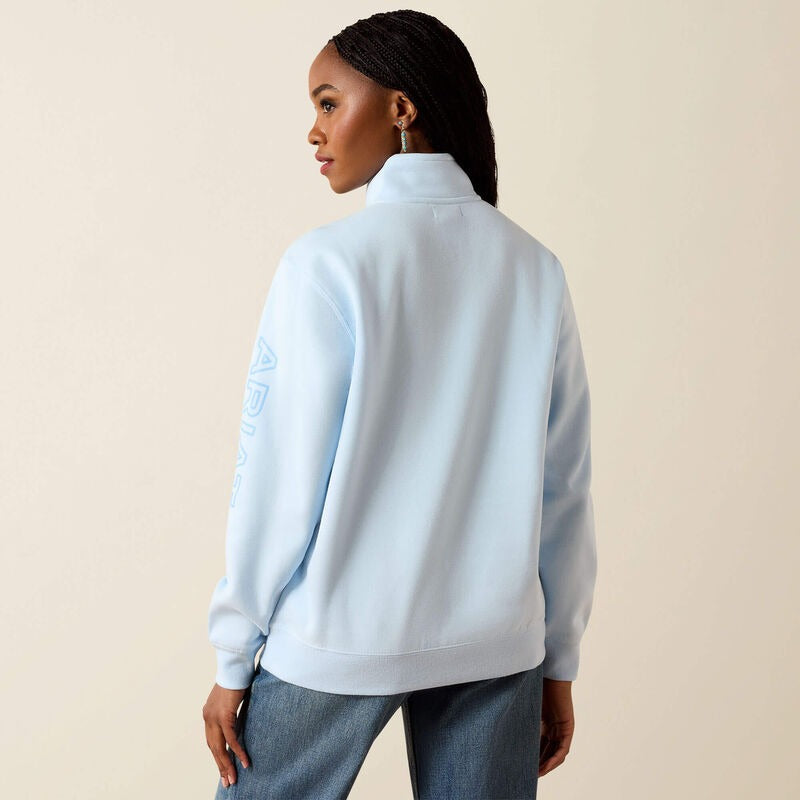 An image of the Ariat Foundation Logo 1/2 Zip Sweatshirt