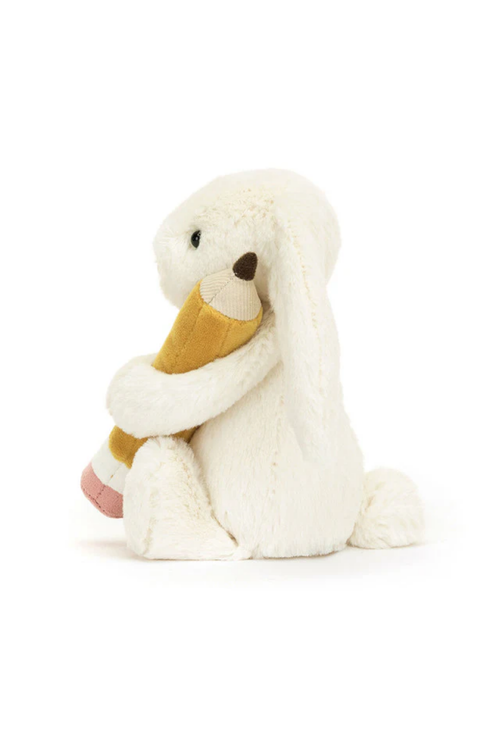 An image of the Jellycat Jellycat Bashful Bunny with Pencil