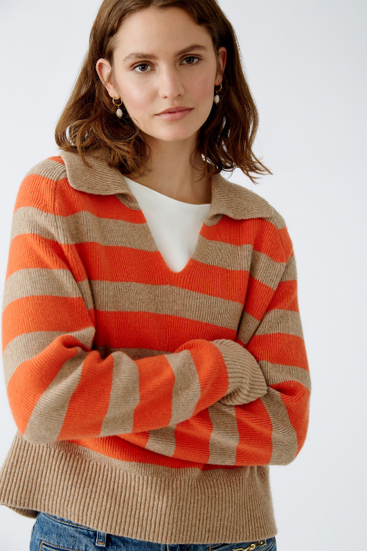 An image of the Oui Striped Jumper