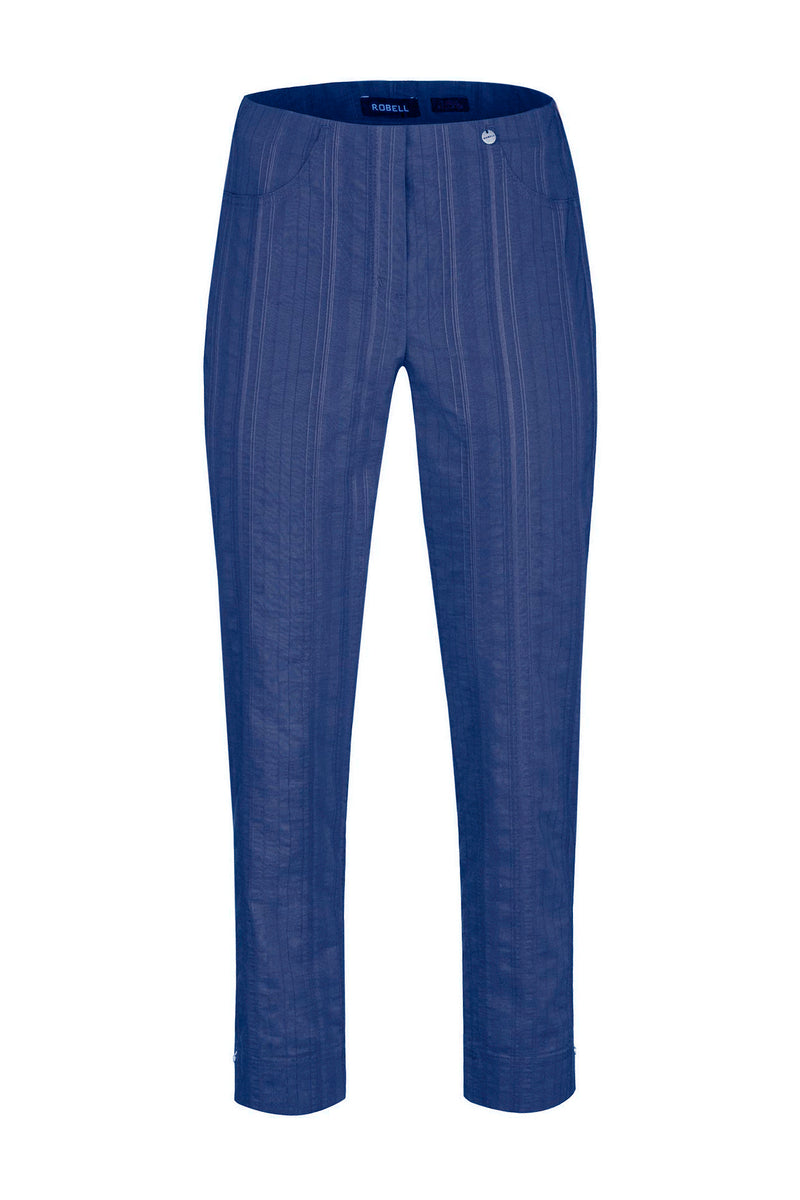An image of the Robell Bella Trousers in the colour Royal Blue.