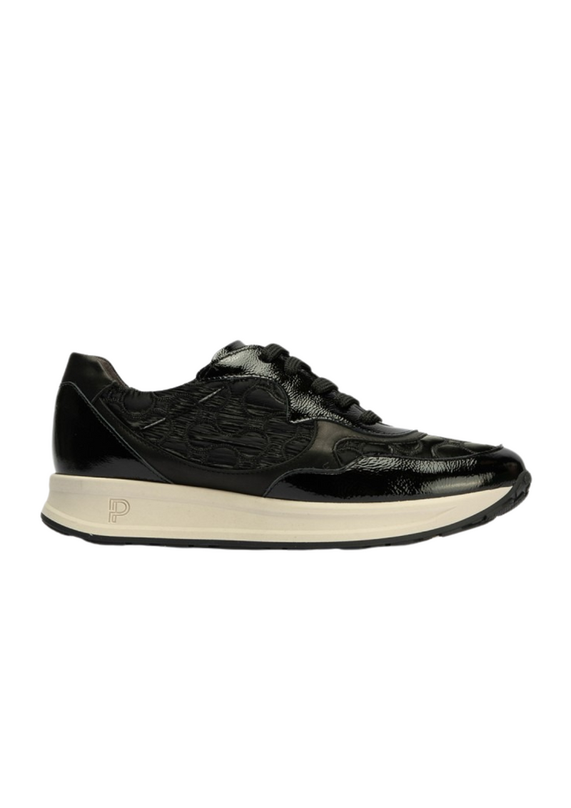 An image of the Pitillos Leather Platform Trainers