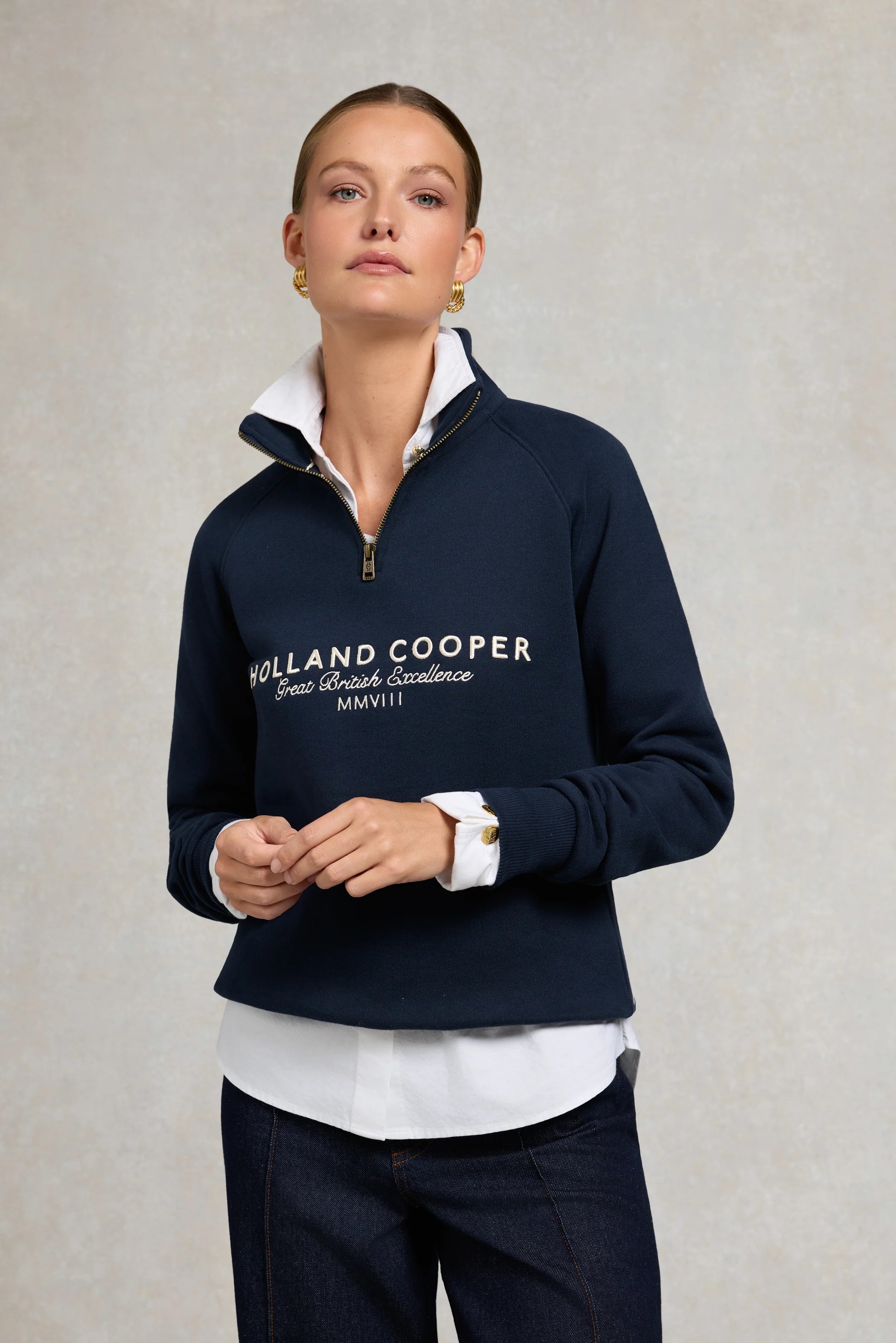 Sporting Goods Zip Henley