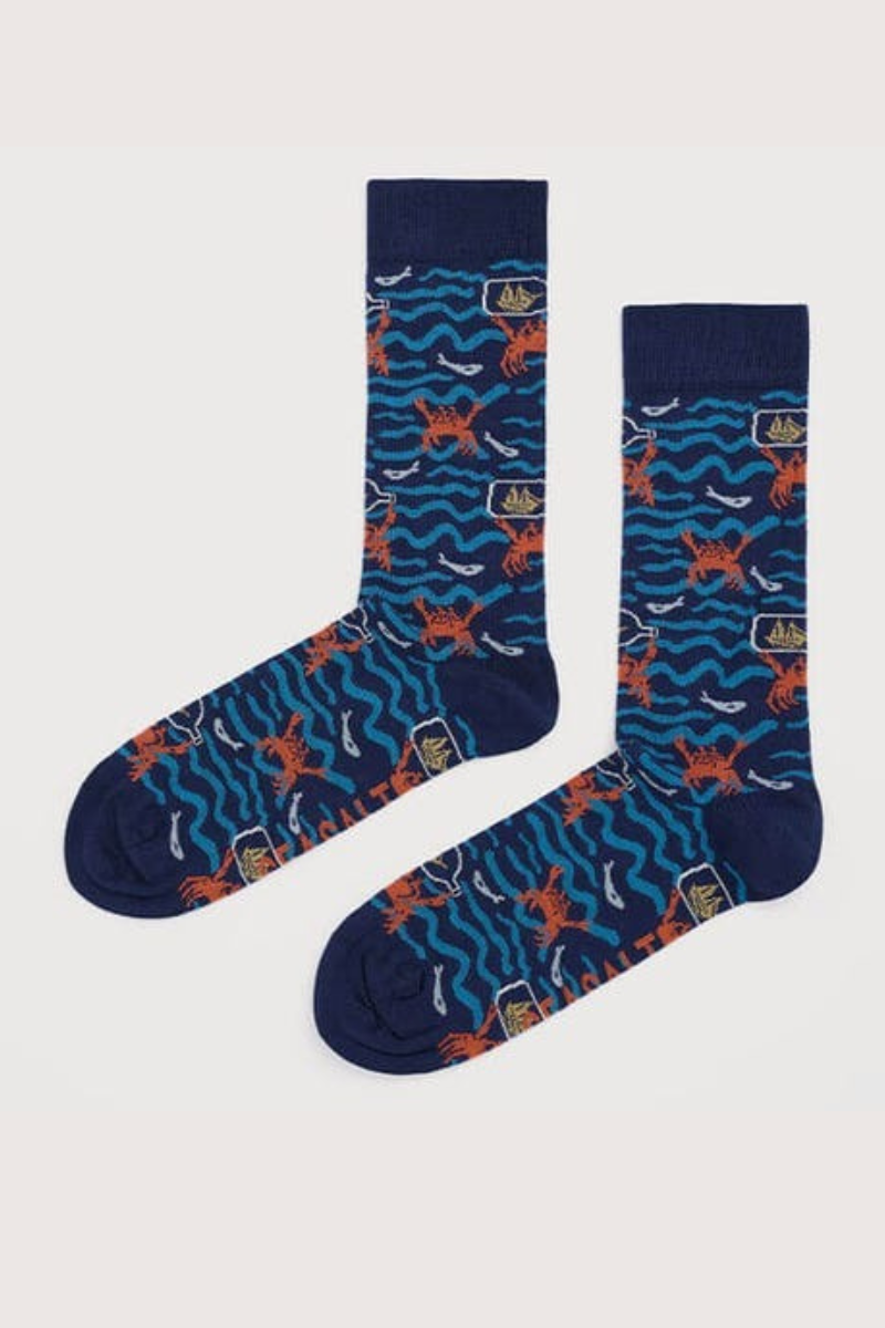 An image of the Seasalt Men's Bamboo Arty Socks