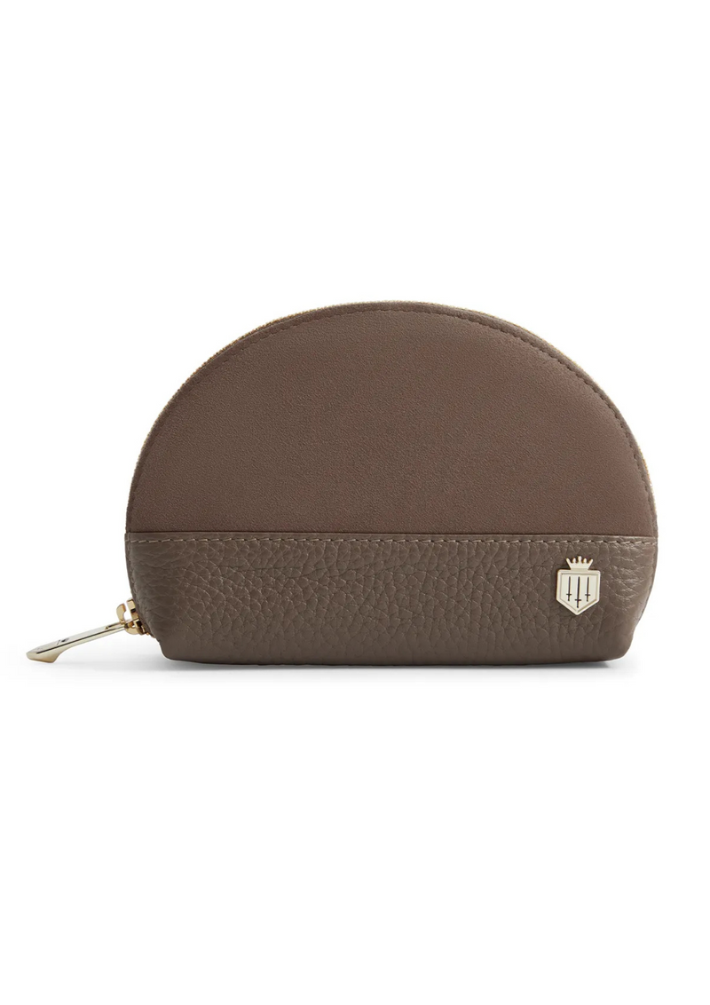 An image of the Fairfax & Favor Fairfax & Favor Chiltern Coin Purse Fog Suede