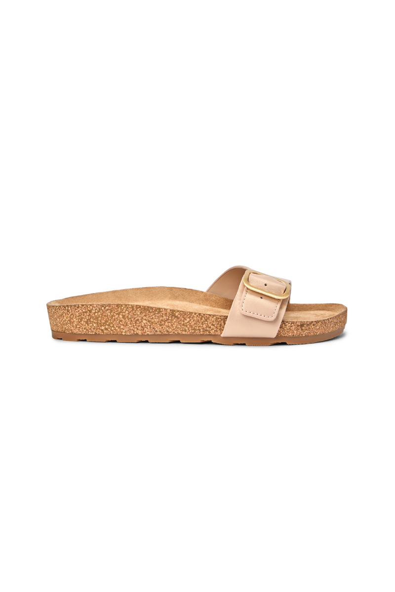 Classic Cork Sandal Pearl Leather