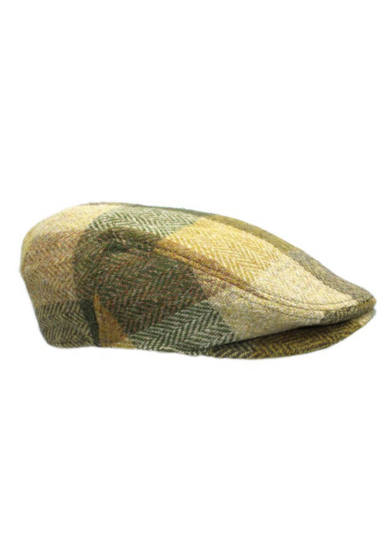 An image of the Heather Accessories Kelty Harris Tweed Ladies Flat Cap