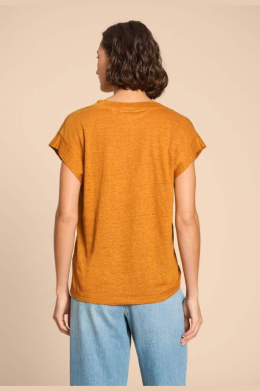 Ivy Linen V-Neck Tee