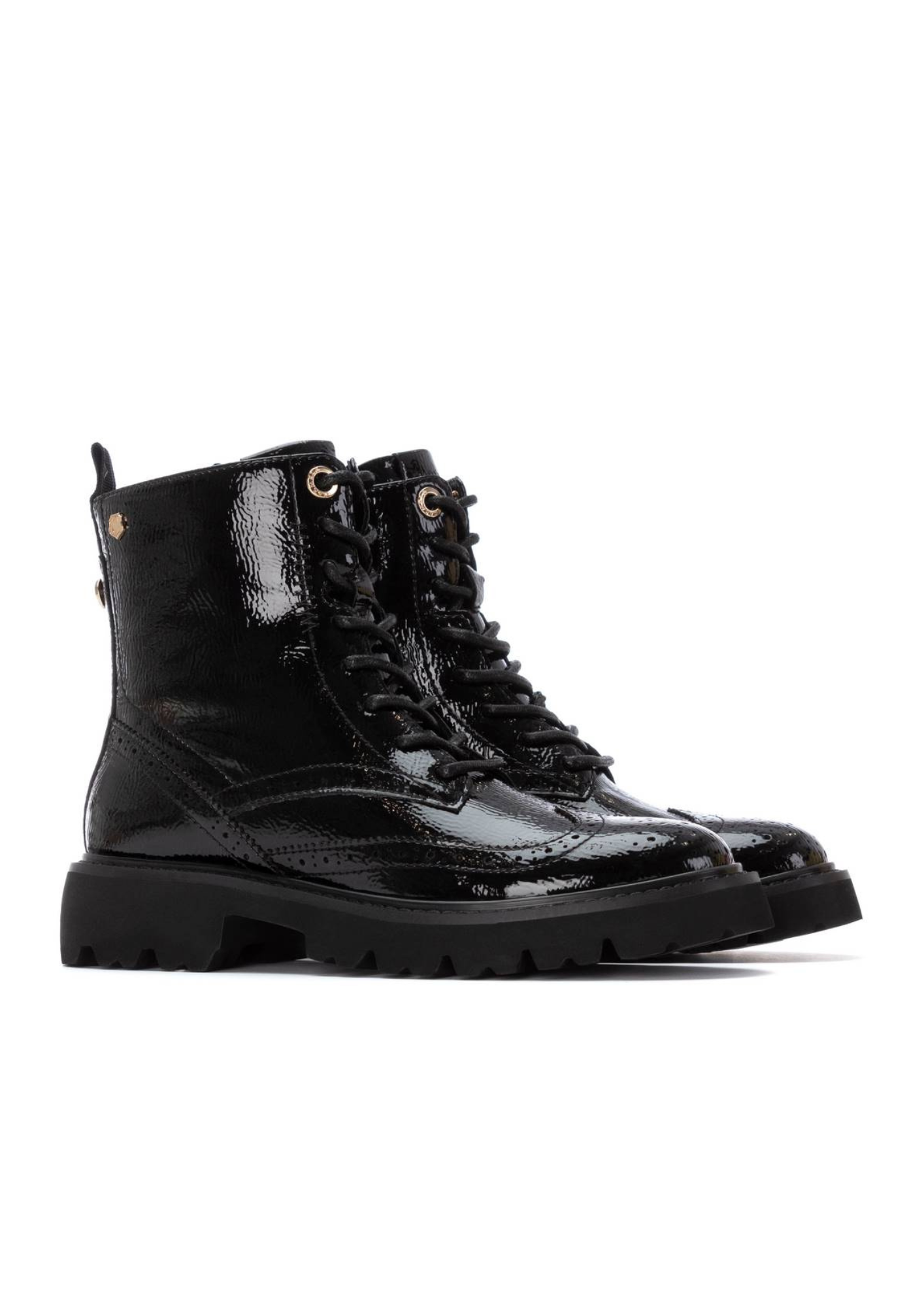 An image of the Carmela Leather Mid Heel Ankle Boot