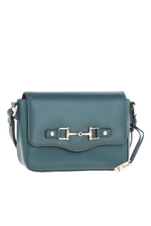 An image of Ashwood Leather 'Leather Crossbody Bag' in colour green