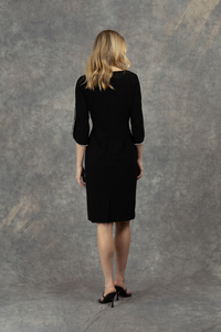 An image of the Fee G Beaded Sleeve Dress