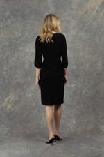 An image of the Fee G Beaded Sleeve Dress