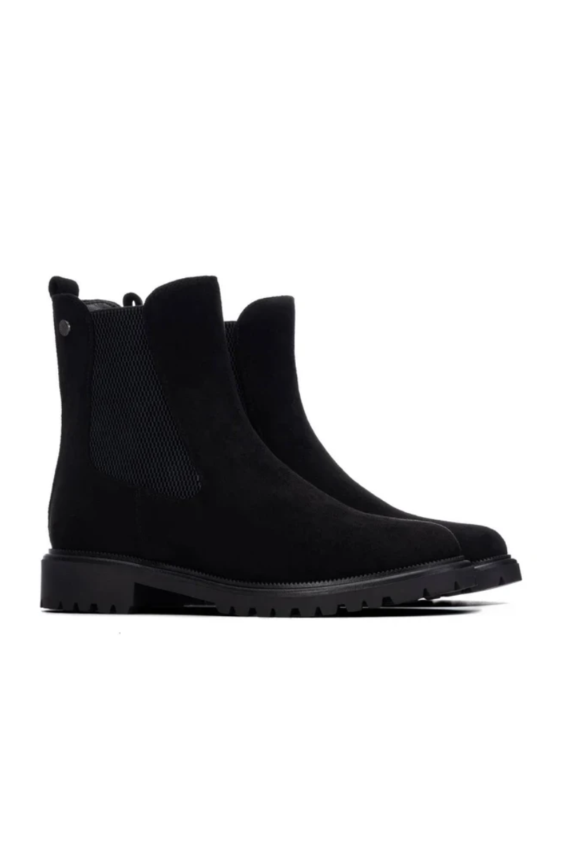Suede Heeled Ankle Boots