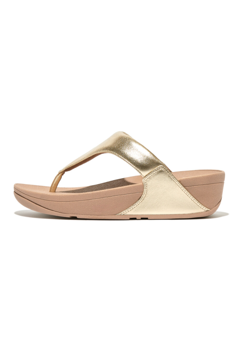 An image of the Fitflop Lulu Leather Toe-Post Sandals