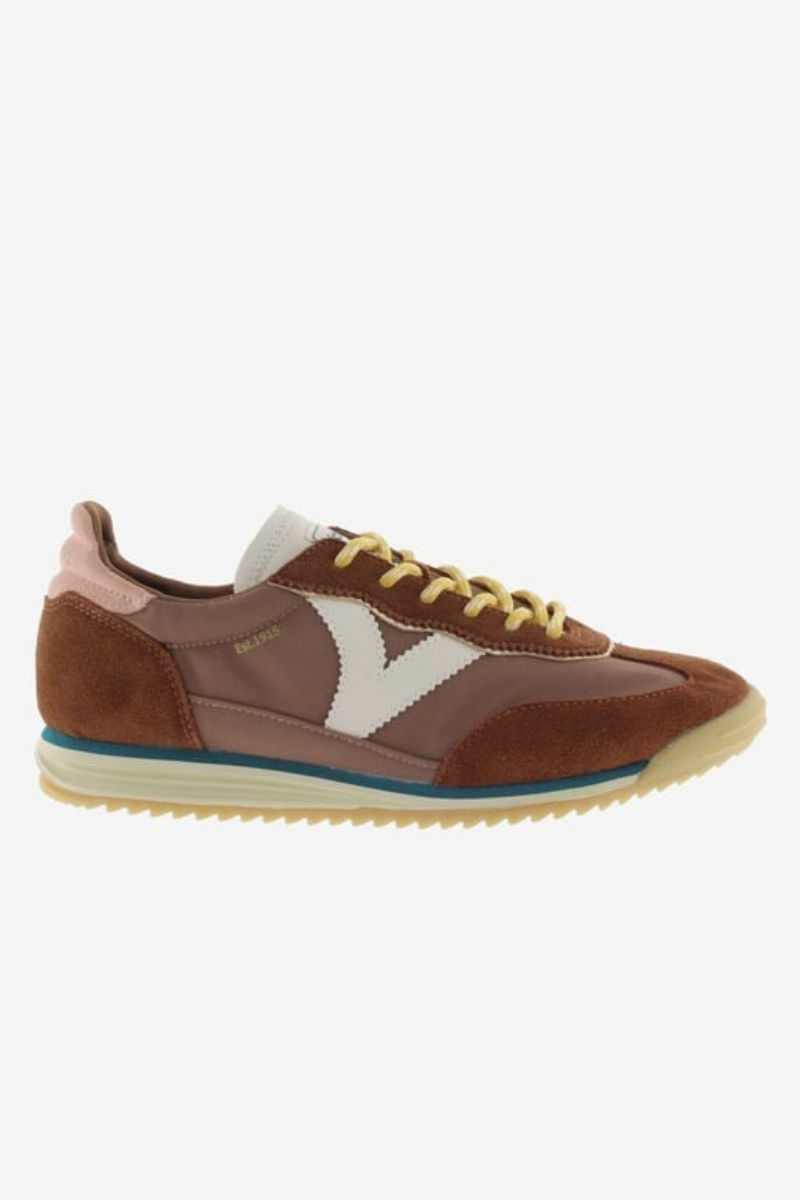 An image of the Victoria Saturn Nylon & Suede Trainer