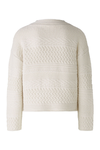 An image of the Oui Cable Knit Jumper
