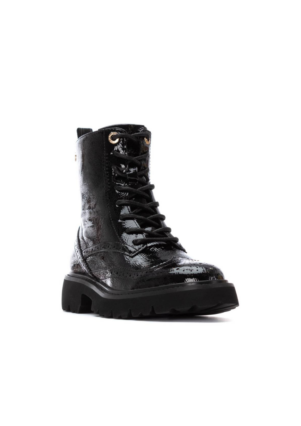 An image of the Carmela Leather Mid Heel Ankle Boot