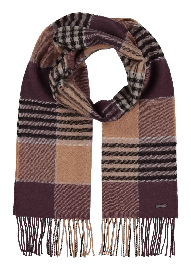 An image of the Bugatti Check Wool Scarf