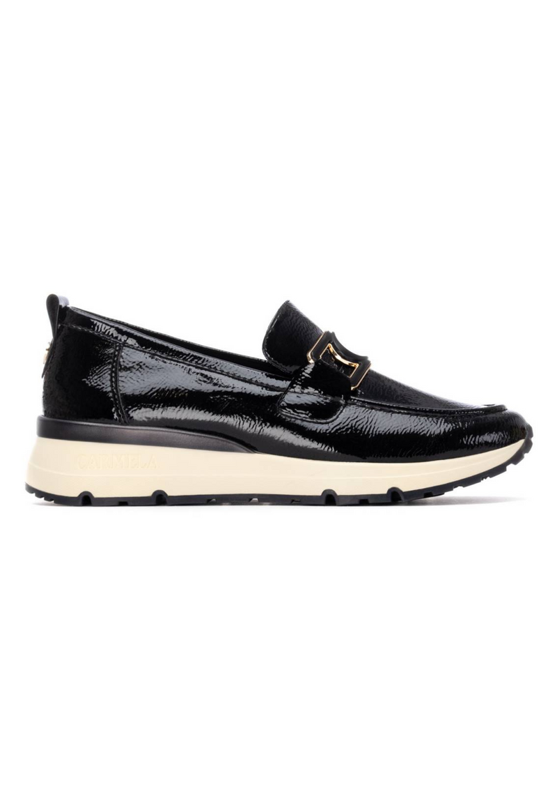 An image of the Carmela Leather Buckle Platform Loafer