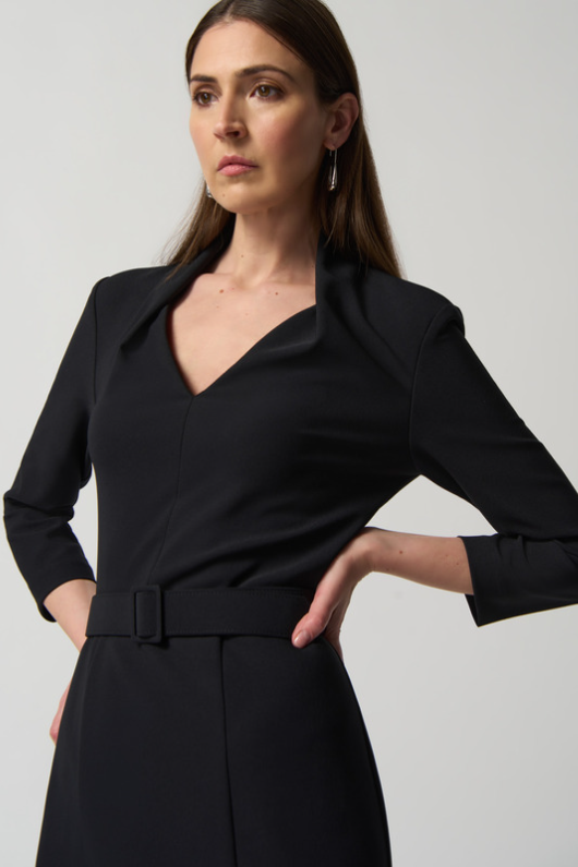 An image of the Joseph Ribkoff Black Belt Dress