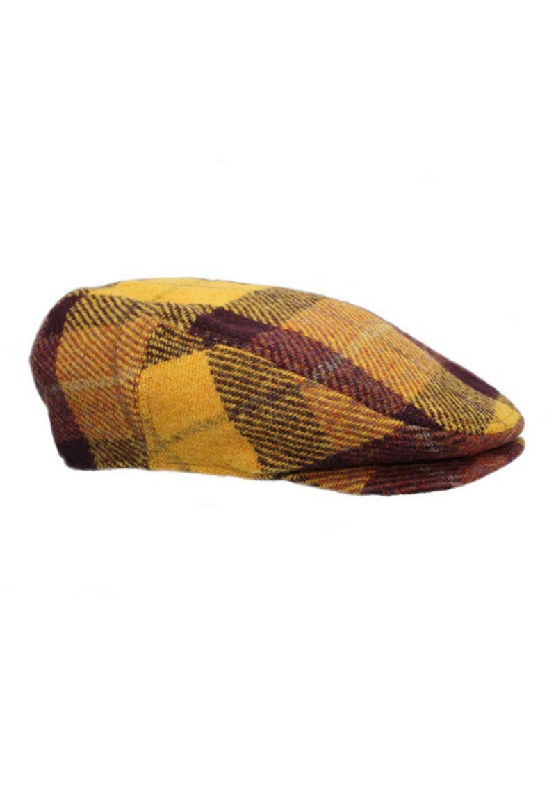 An image of the Heather Accessories Kelty Harris Tweed Ladies Flat Cap