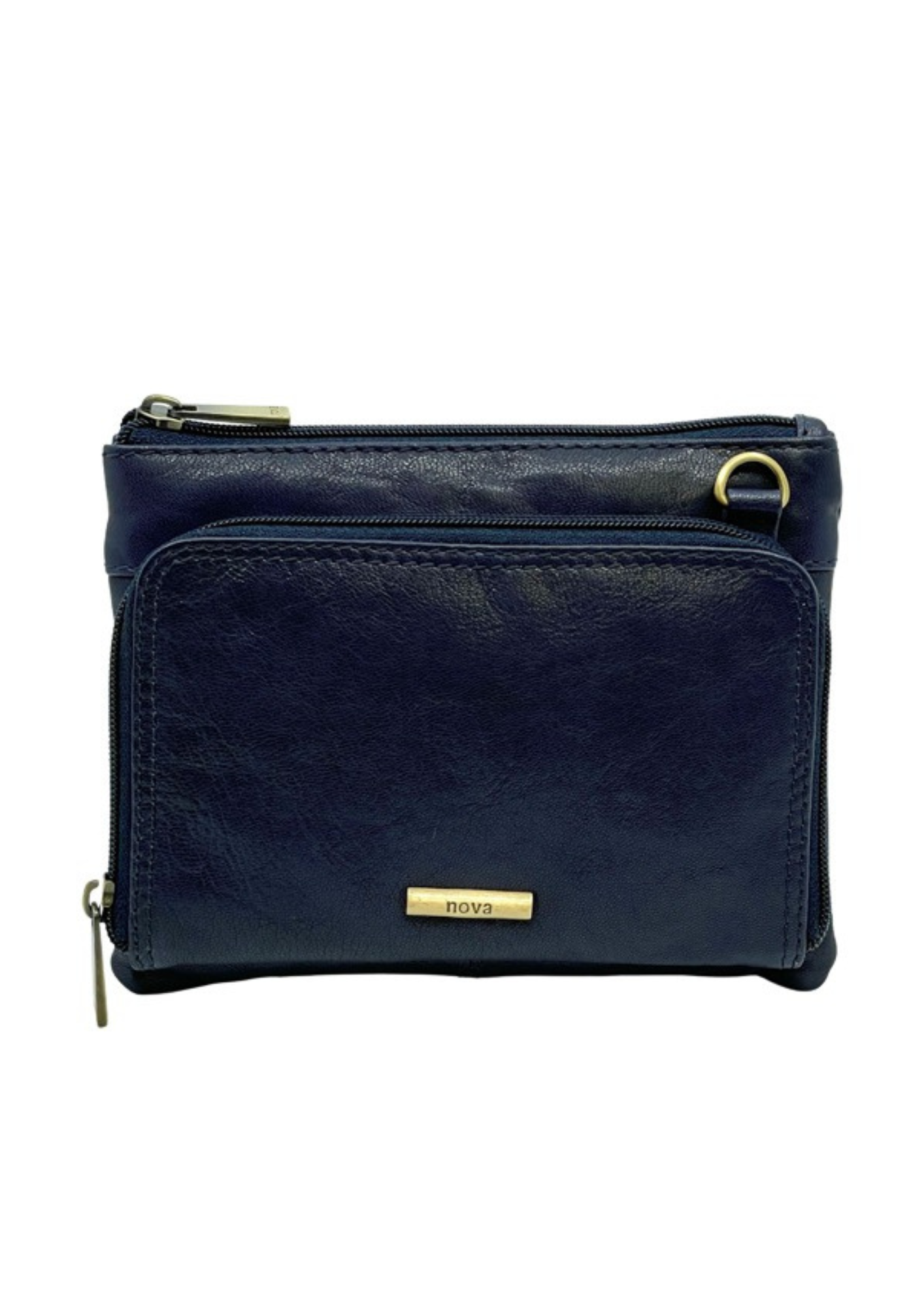 An image of the Nova Leathers Leather Small Organiser Pocket Bag