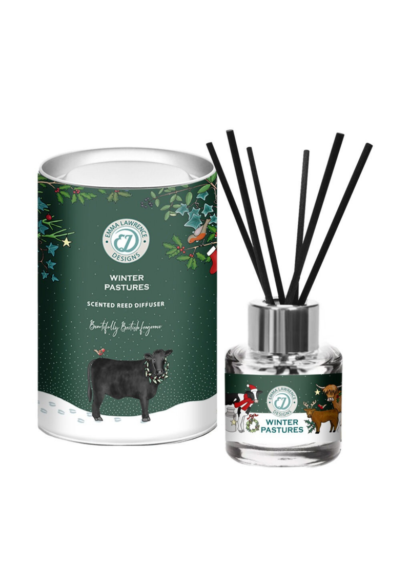 An image of the The Country Candle Company Emma Lawrence Festive Reed Diffuser 50ml