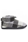 An image of the Bedroom Athletics Neeson Shorter Length Check Sherpa Slipper Boots